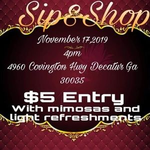 Tickets to a Sip and Shop